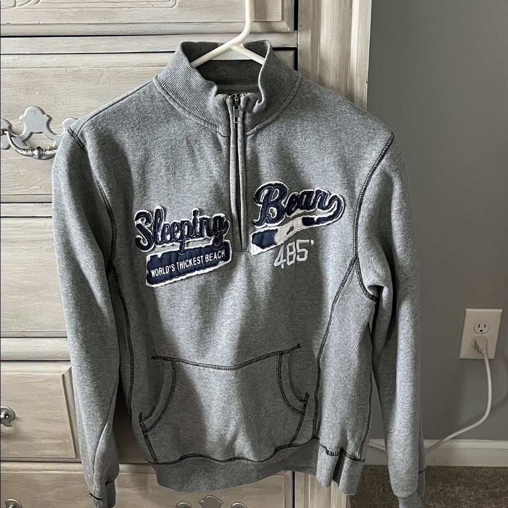 Blue 84 Gray Zip Up Women’s Sweater